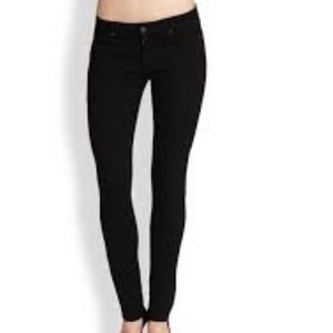 Paige Peg Super Skinny Black Jeggings Sz 29